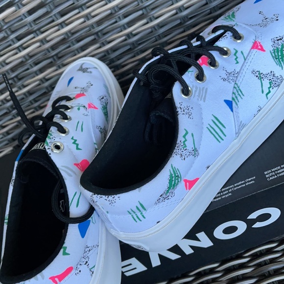 CONVERSE SKID GRIP CVO OX WHITE/COURT GREEN/BLACK MENS - Picture 15 of 16